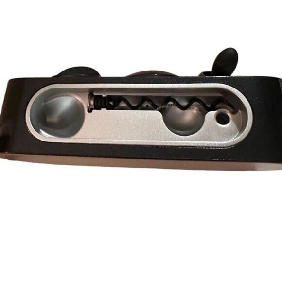 "NEW" Houdini Black 6 Pc Wine Tool Kit Set Corkscrew, Wine & Champagne Sealer OS - Picture 13 of 16
